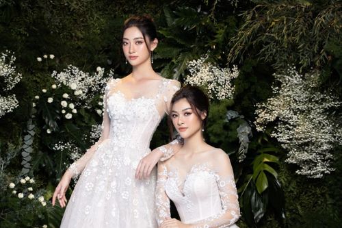 Lương Thùy Linh, Kiều Loan diện áo cưới đẹp ngất ngây, fan 'lịm tim' vì nhan sắc rạng ngời