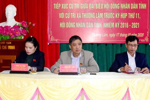 Chủ nhiệm UBKT Tỉnh ủy tiếp xúc cử tri xã Thượng Lâm
