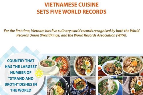 Vietnamese cuisine sets five world records