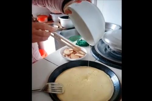 Clip: Tai nạn 'núi lửa phun trào' của bà nội trợ đoảng