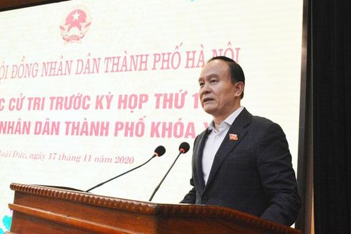 Đồng chí Nguyễn Ngọc Tuấn tiếp xúc cử tri huyện Hoài Đức