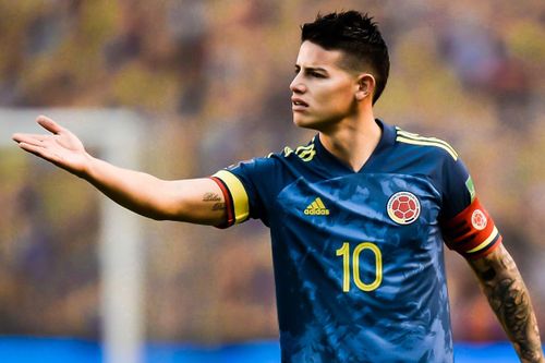 James Rodriguez ghi bàn ở trận thua 1-6 của Colombia