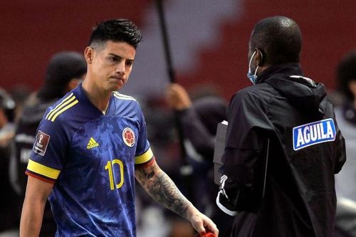 James Rodriguez ghi bàn danh dự ở trận thua 1-6 của Colombia
