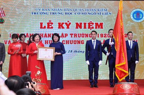 Phó Chủ tịch nước dự Lễ kỷ niệm 100 năm thành lập Trường THCS Ngô Sĩ Liên