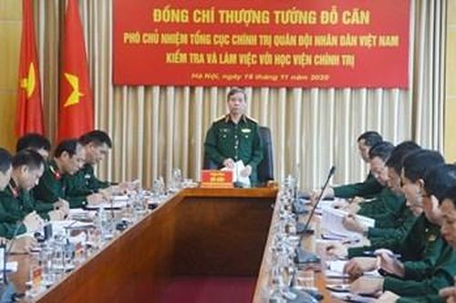 Kiểm tra kết quả xây dựng đơn vị vững mạnh toàn diện 'mẫu mực, tiêu biểu' năm 2020 ở Học viện Chính trị