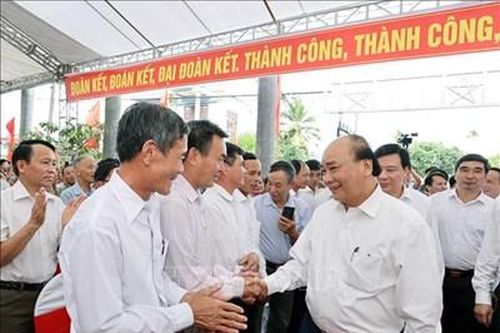 Thủ tướng dự Ngày hội Đại đoàn kết toàn dân tộc tại Hải Dương