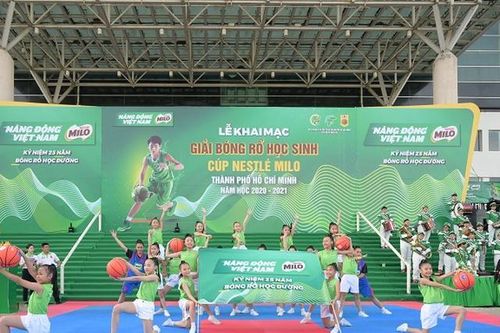 TPHCM khai mạc giải bóng rổ học sinh – Cúp Nestlé MILO năm học 2020-2021