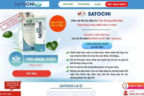 Cảnh báo người tiêu dùng không sử dụng sản phẩm Satochi