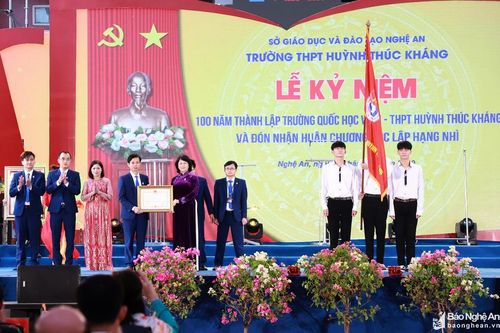 Thư cảm ơn của Trường THPT Huỳnh Thúc Kháng
