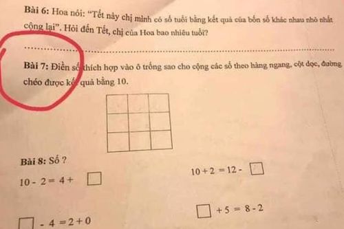 Bài toán lớp 1 gây 'lú' khiến dân mạng tranh cãi kịch liệt về đáp án