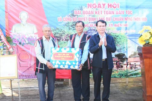 Niềm vui nhân đôi ở làng nông thôn mới Ia Nueng