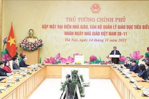 Thủ tướng Phạm Minh Chính: Các nhà giáo đang thực hiện sứ mệnh rất vẻ vang