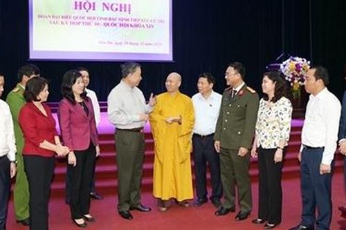 Bộ trưởng Tô Lâm tiếp xúc cử tri huyện Tiên Du, Bắc Ninh