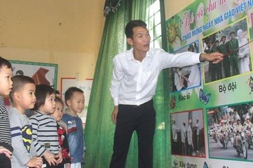 Chuyện ít biết về người thầy giáo mầm non đặc biệt ở Hải Dương