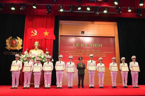 Bộ Công an tôn vinh các Nhà giáo đạt danh hiệu 'Giảng viên dạy giỏi', 'Giáo viên dạy giỏi' cấp Bộ năm 2020