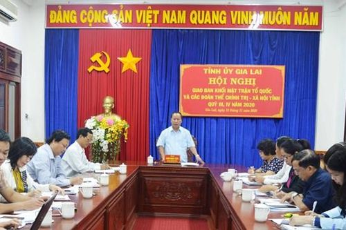 Gia Lai: Giao ban khối MTTQ và các đoàn thể chính trị -xã hội