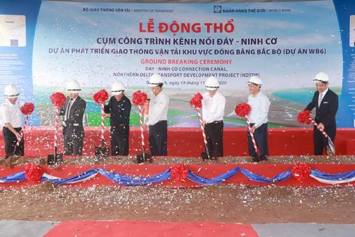 Động thổ xây dựng cụm công trình kênh nối sông Đáy – sông Ninh Cơ