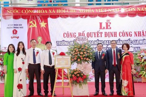 Trường Mầm non Hoa Hồng (Phúc Yên) đạt chuẩn quốc gia mức độ 2
