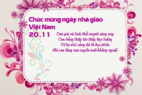 Bài phát biểu của hiệu trưởng chào mừng Ngày Nhà giáo Việt Nam 20/11