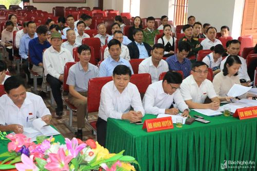 Đại biểu HĐND tỉnh tiếp xúc cử tri tại huyện Đô Lương