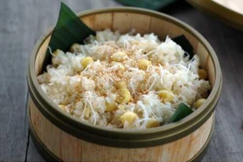 Cách nấu món xôi dừa hạt sen thơm ngon cho bữa sáng