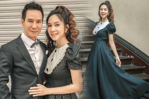 10 năm ngày cưới: mẹ 4 con Minh Hà diện váy bồng bềnh bên Lý Hải