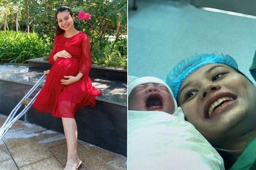 'Thiên thần một chân' Bắc Giang sinh con đầu lòng