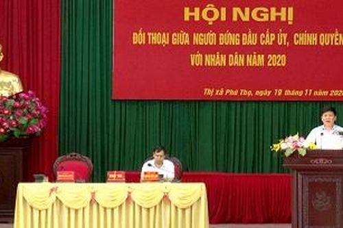 Đối thoại trực tiếp giữa người đứng đầu cấp ủy, chính quyền với nhân dân năm 2020
