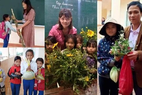 Rưng rưng trước những món quà trò vùng cao tặng thầy cô nhân ngày 20/11