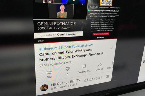 Kênh YouTube Hồ Quang Hiếu, Lý Hải bị hack để livestream tặng Bitcoin