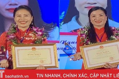 2 giáo viên Hà Tĩnh được tuyên dương nhà giáo trẻ tiêu biểu cấp Trung ương