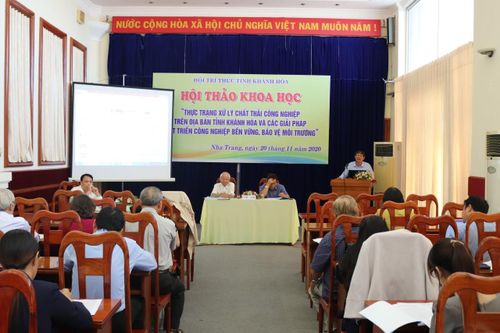 Hội thảo xử lý chất thải công nghiệp trên địa bàn tỉnh Khánh Hòa