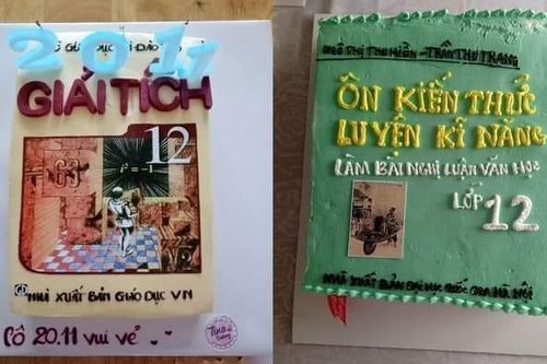 Cười ngất với loạt bánh kem mừng ngày 20/11 'muôn hình vạn trạng' của học trò