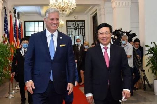 Phó Thủ tướng Phạm Bình Minh tiếp Cố vấn An ninh Quốc gia Hoa Kỳ Robert O'Brien