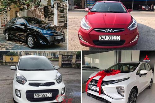 Xế 'cỏ' bốc được biển VIP, chủ xe mừng như trúng số