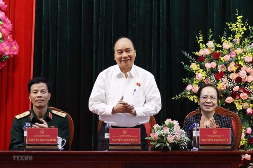 Thủ tướng Nguyễn Xuân Phúc tiếp xúc cử tri tại huyện An Lão