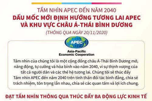 Dấu mốc mới định hướng tương lai APEC, khu vực châu Á-Thái Bình Dương