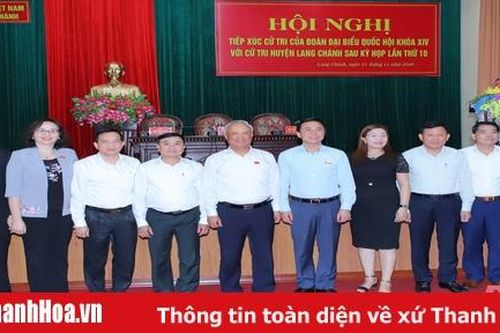 Đại biểu Quốc hội tiếp xúc cử tri huyện Lang Chánh