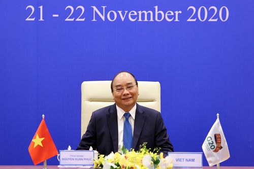 Thủ tướng Nguyễn Xuân Phúc dự Hội nghị Thượng đỉnh G20 trực tuyến