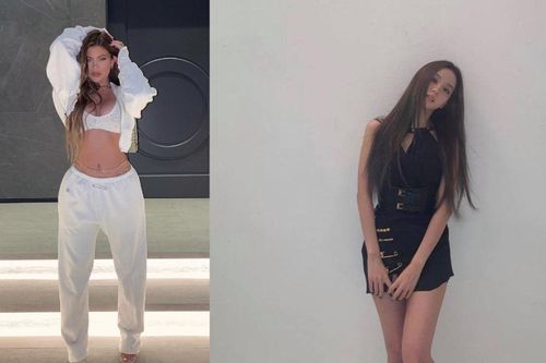Kylie Jenner, Jisoo Black Pink lăng xê style lạ đính kim băng vào quần áo