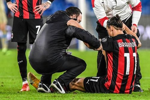 Ibrahimovic chấn thương khiến AC Milan đối mặt khủng hoảng