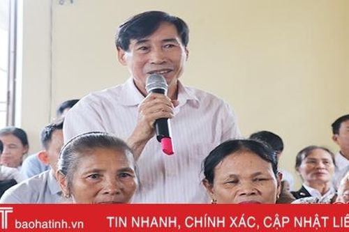 Đoàn ĐBQH và HĐND tỉnh Hà Tĩnh tiếp xúc cử tri tại thị xã Kỳ Anh, Thạch Hà