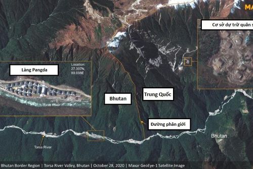 Ảnh vệ tinh hé lộ làng lạ 'mọc lên' ở biên giới Trung Quốc - Bhutan