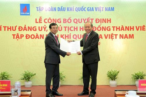 Bổ nhiệm tân Chủ tịch Tập đoàn Dầu khí Việt Nam