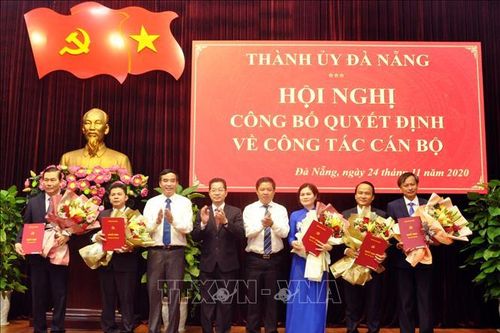 Thành ủy Đà Nẵng công bố Quyết định phân công các cán bộ chủ chốt