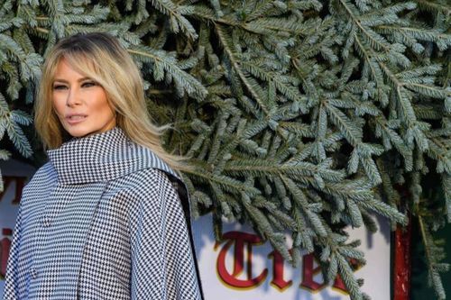 Bà Melania Trump khoe màu tóc vàng mới khi đón cây Giáng sinh