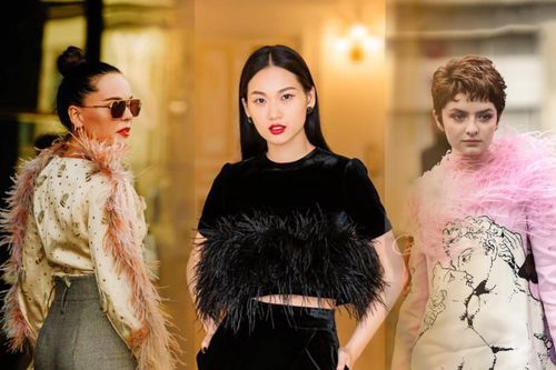 Thu/đông 2020: Fashionista khắp thế giới rộn ràng trong bữa tiệc thời trang lông vũ
