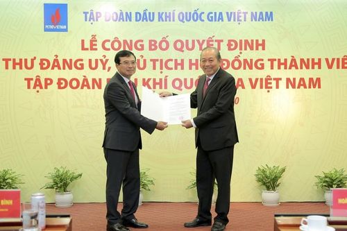 Trao quyết định bổ nhiệm Chủ tịch HĐTV Tập đoàn Dầu khí Quốc gia Việt Nam