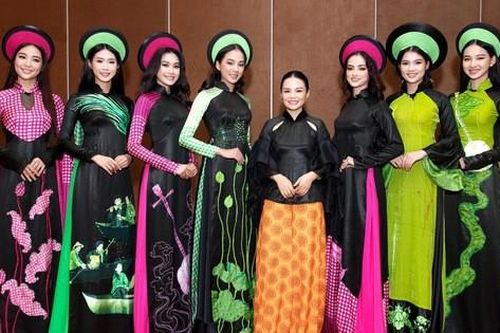 Bị tố 'đạo' ở Hoa hậu Việt Nam, áo dài La Sen Vũ phủ nhận