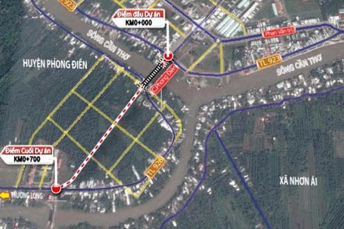 Xây cầu Tây Đô hơn 200 tỷ bắc qua sông Cần Thơ